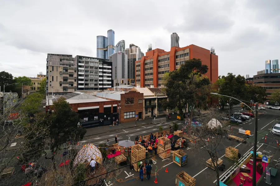 future play lab transforming Cardigan Street in Naarm Melbourne into an urban LARP